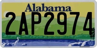 AL license plate 2AP2974