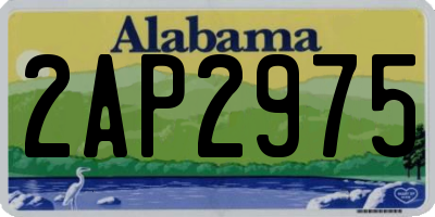 AL license plate 2AP2975