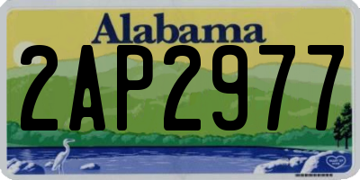 AL license plate 2AP2977