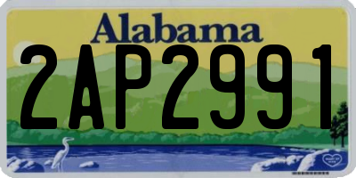 AL license plate 2AP2991