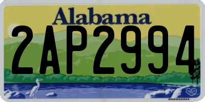 AL license plate 2AP2994