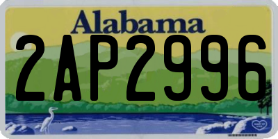 AL license plate 2AP2996