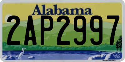 AL license plate 2AP2997