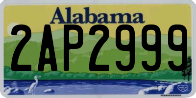 AL license plate 2AP2999
