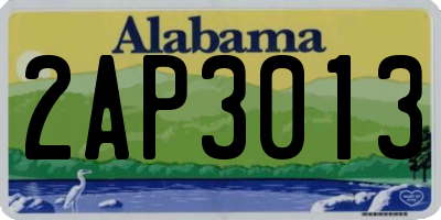 AL license plate 2AP3013