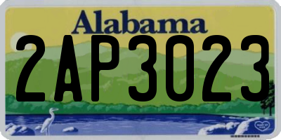 AL license plate 2AP3023