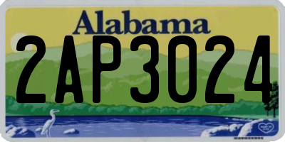 AL license plate 2AP3024