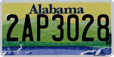 AL license plate 2AP3028