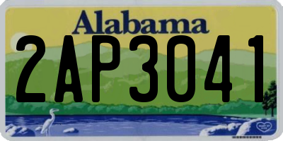 AL license plate 2AP3041