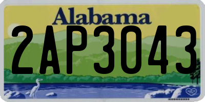 AL license plate 2AP3043