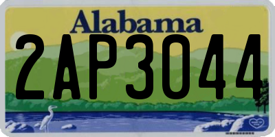AL license plate 2AP3044