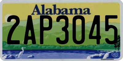 AL license plate 2AP3045