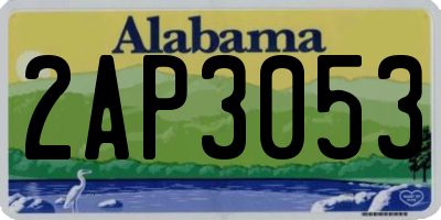 AL license plate 2AP3053