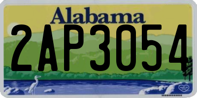 AL license plate 2AP3054