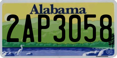AL license plate 2AP3058