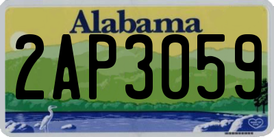 AL license plate 2AP3059
