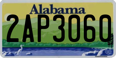 AL license plate 2AP3060