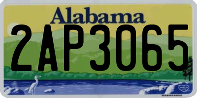 AL license plate 2AP3065