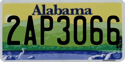 AL license plate 2AP3066
