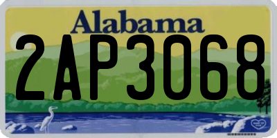 AL license plate 2AP3068