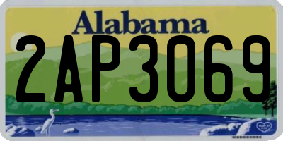 AL license plate 2AP3069
