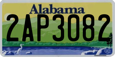 AL license plate 2AP3082