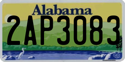 AL license plate 2AP3083