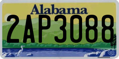 AL license plate 2AP3088