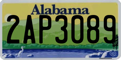 AL license plate 2AP3089
