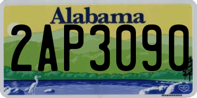AL license plate 2AP3090
