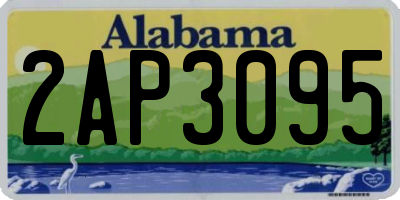 AL license plate 2AP3095