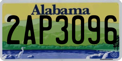 AL license plate 2AP3096