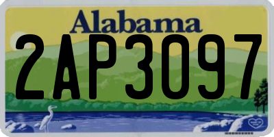 AL license plate 2AP3097