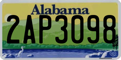AL license plate 2AP3098