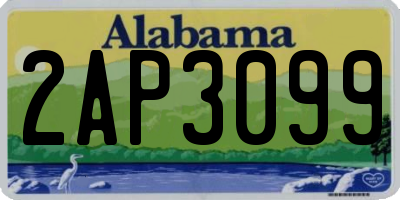 AL license plate 2AP3099