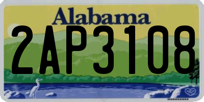 AL license plate 2AP3108