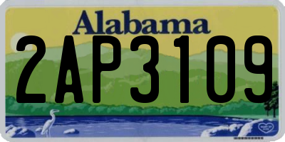 AL license plate 2AP3109