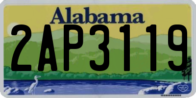 AL license plate 2AP3119