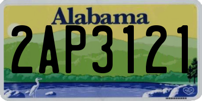 AL license plate 2AP3121