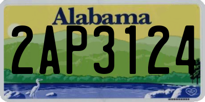 AL license plate 2AP3124
