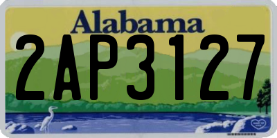 AL license plate 2AP3127
