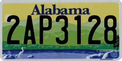 AL license plate 2AP3128