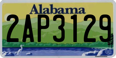 AL license plate 2AP3129