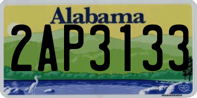 AL license plate 2AP3133