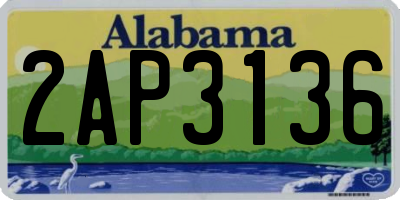 AL license plate 2AP3136