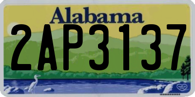 AL license plate 2AP3137