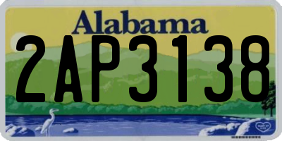 AL license plate 2AP3138