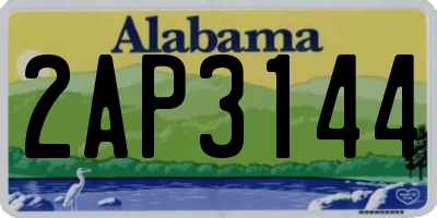 AL license plate 2AP3144