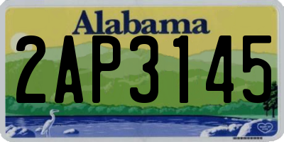 AL license plate 2AP3145