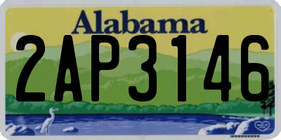 AL license plate 2AP3146